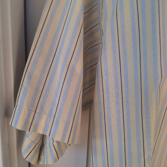 Timberland yellow blue men lg button down short sleeve - Picture 12 of 14